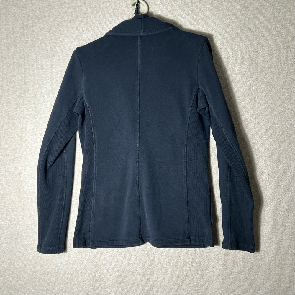 Standard James Perse Blazer Jacket‎ Womens Size 4 XL Black Shawl Collar 1 Button - Picture 7 of 13